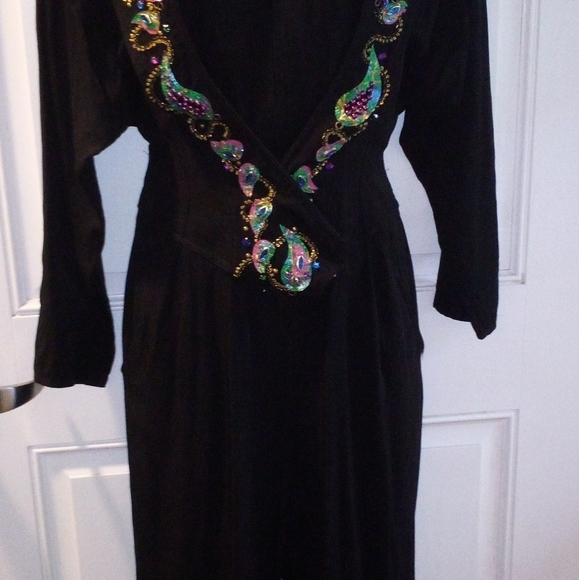 Vintage Embellished IIF 1980's Jumpsuit Size 8 Retro Holiday Christmas - Picture 6 of 15